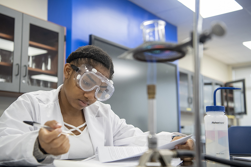 Photo of Palm Beach Student College working in a lab